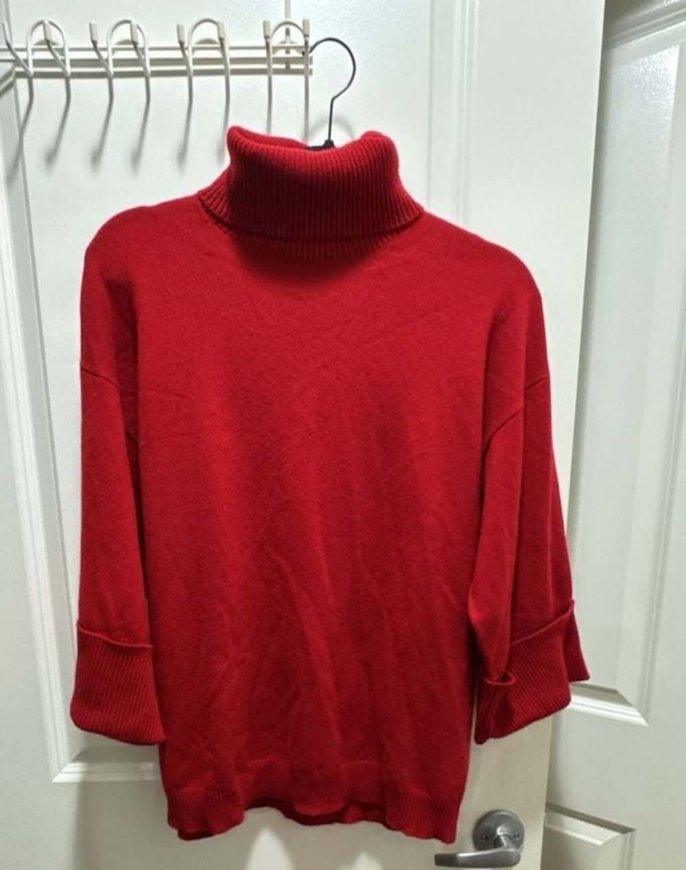 P.A.R.O.S.H. 100% Cashmere Red Turtleneck Sweater Size S